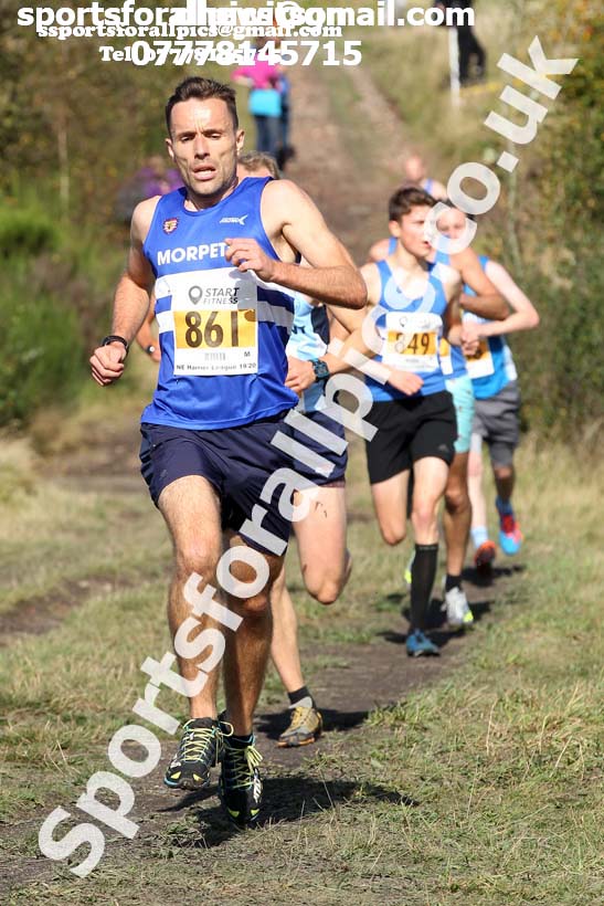 Senior mens 2019 Start Fitness Harrier League, Wrekenton, Gateshead. Photo: David T. Hewitson/Sports for All Pics